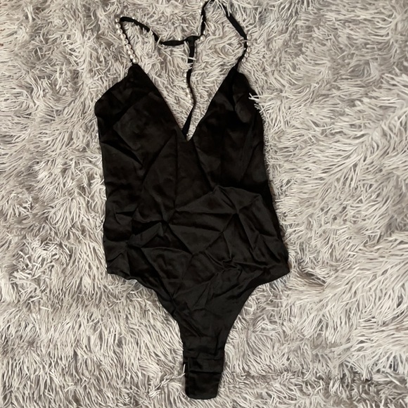For Love and Lemons x Jamie King La Phoebe satin bodysuit NWT - Picture 4 of 10